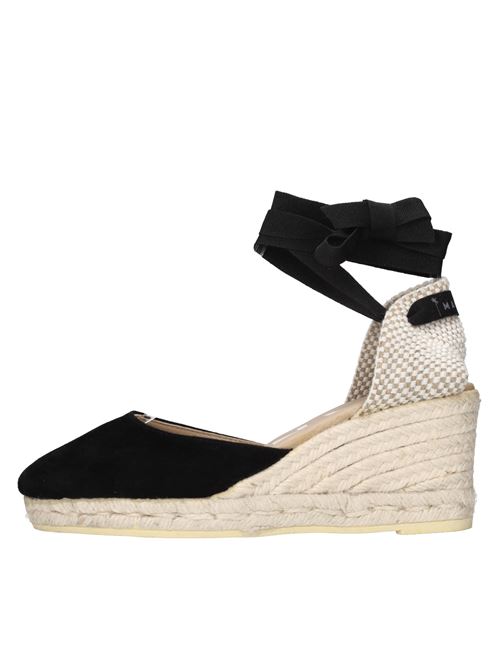 Zeppe in rafia,camoscio e tessuto MANEBI' | K 1.0 WHNERO